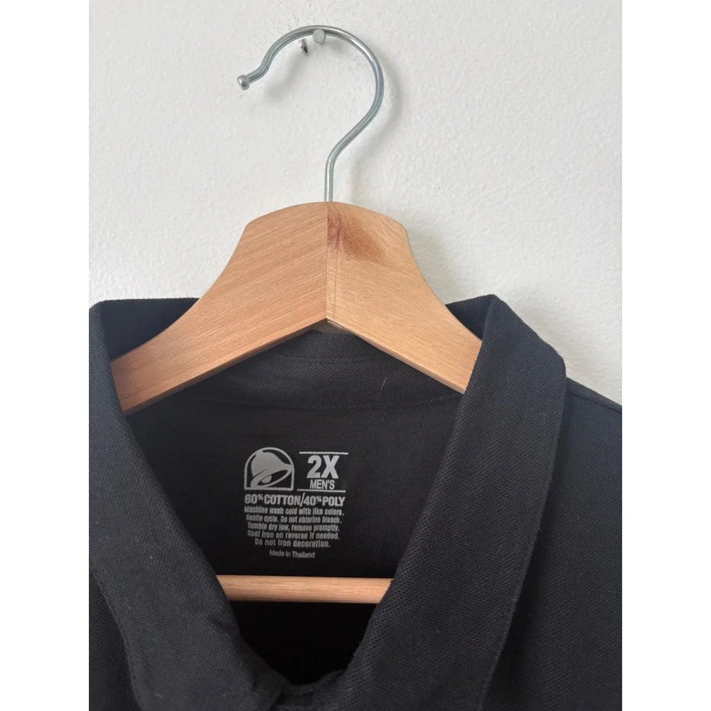 Taco Bell Black Polo Shirt – Size 2X - Picture 2 of 4